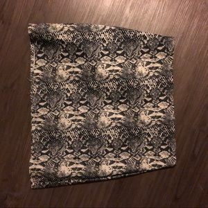 Vintage snakeskin mini skirt
